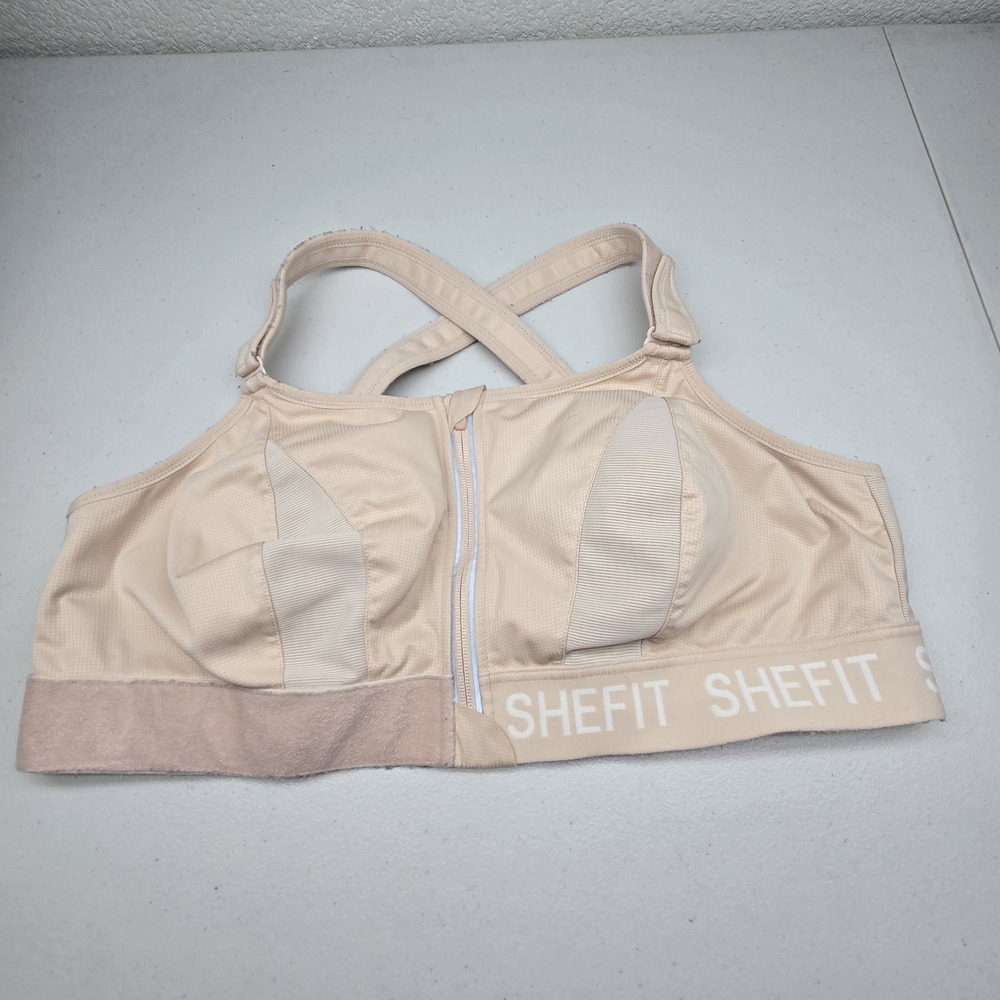 Shefit Women Sports Bra 4LUXE Beige Flex Wireless Adjustable Strap